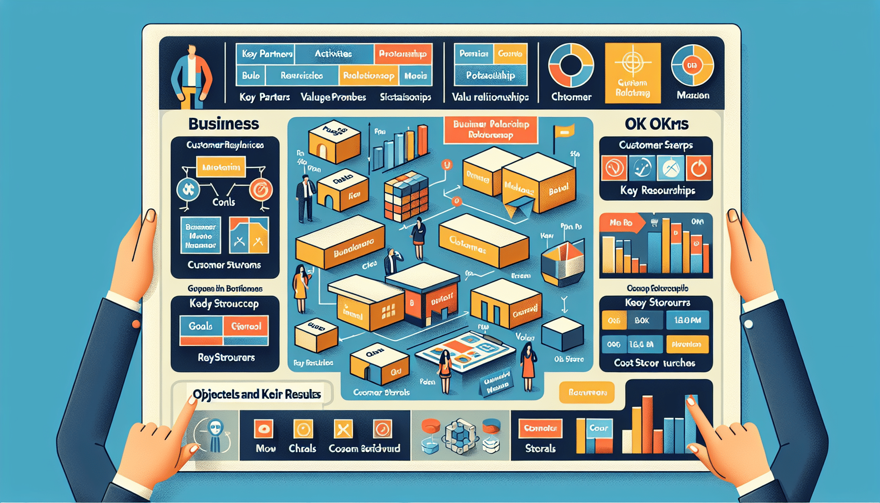 business model canvas and okrs